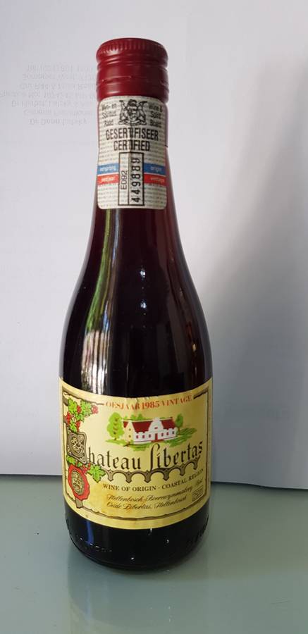 RARE & COLLECTABLE 1985 CHATEAU LIBERTAS RED WINE 250ml BOTTLE STILL SEALED