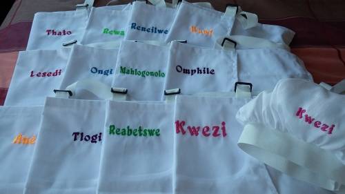 chefs set with embroidery