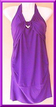 Halter Neck Purple Summer Top
