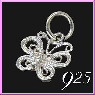 925 Filigree Butterfly Charm