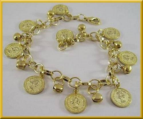 Gold Plated Charm Bracelet