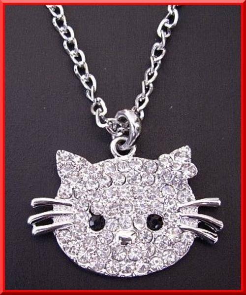 Charming Bling Hello Kitty Necklace