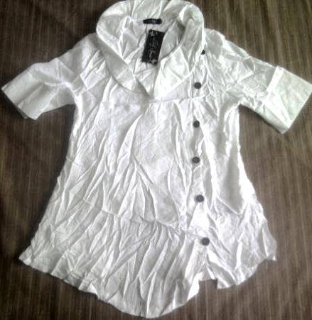 BRAND NEW Crisp White Sexy Flattering Shirt/Top - Size 14/38