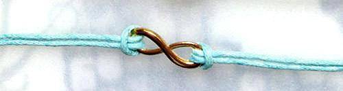 INFINITY Goldtone Symbol Cord Bracelet