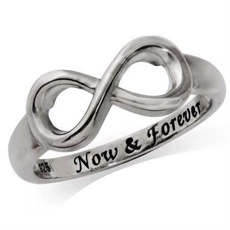 NOW & FOREVER Infinity 925 Sterling Silver Ring *PLUS lucky draw entry