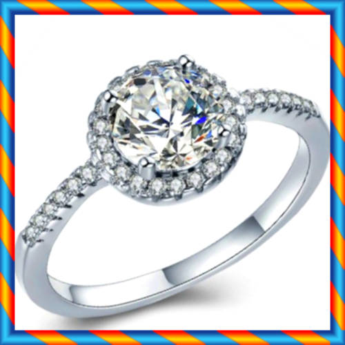 BRAND NEW!! Simulated Diamond Engagement Ring
