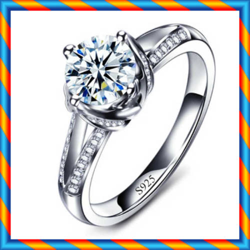 BRAND NEW!! Simulated Diamond Engagement Ring