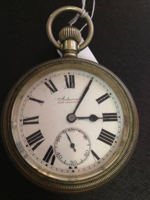 Nickel silver Admiral fob watch