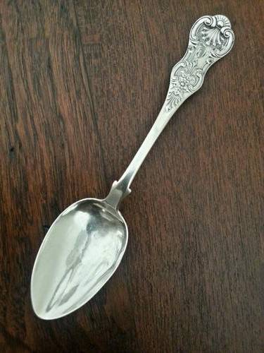 Spoon, Hallmarked Silver, Glasgow, Peter Aitken, 1855