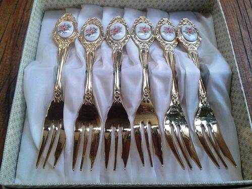 Set of Royal Albert Shabby Rose Forks.