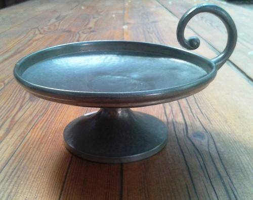Tudric English Pewter Carry Candle Holder by Liberty and Co.
