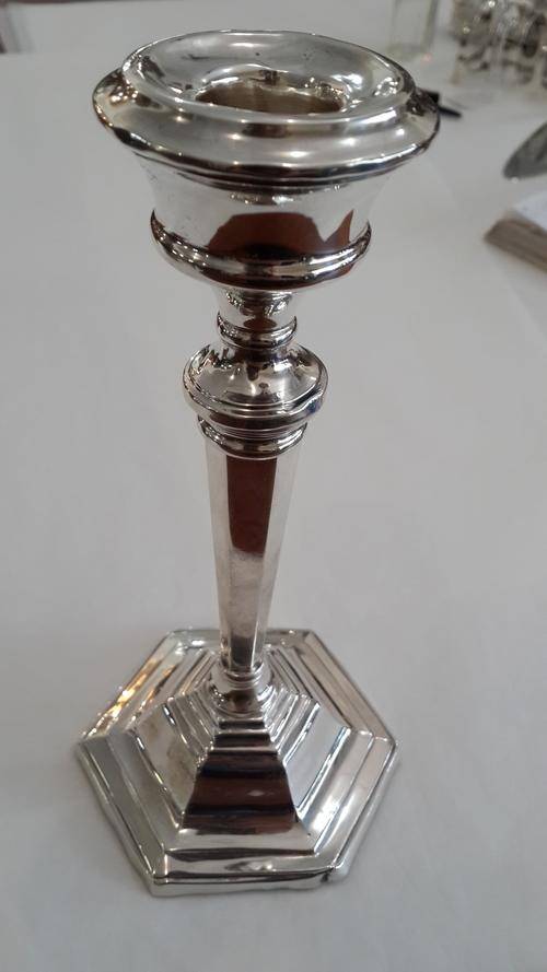 Hallmarked Sterling Silver Candle Stick Birmingham 1959