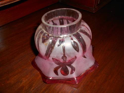 Cranberry Oil Lamp Shade