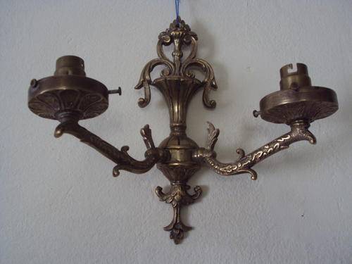 wall lighting solid brass -vintage