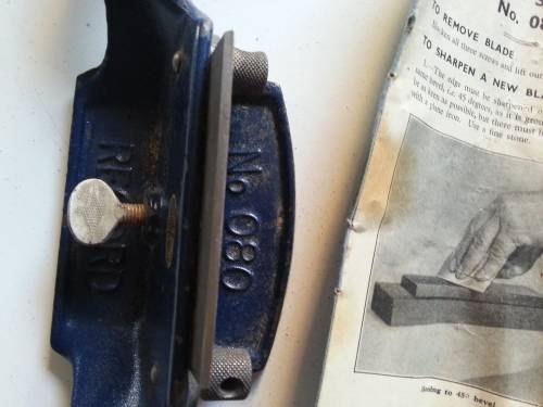RECORD Cabinet Scraper - Spokeshave - no 080 - England