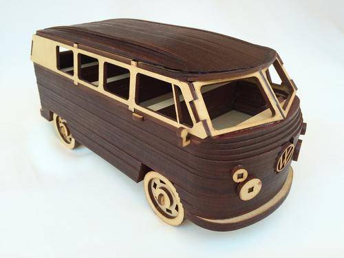 Wooden Model VW Kombi/Bus