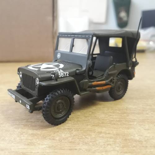 U.S. ARMY WILLIS JEEP, 1944, 101st. Airborne, 1/43, Die-cast, LOOSE- NO BOX