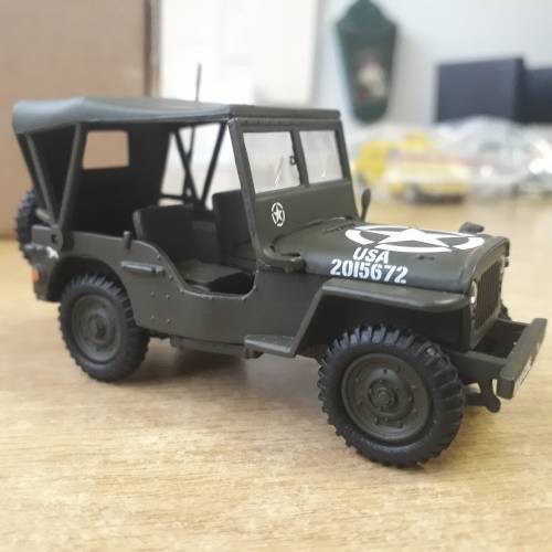 U.S. ARMY WILLIS JEEP, 1944, 101st. Airborne, 1/43, Die-cast, LOOSE- NO BOX