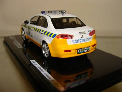 MITSUBISHI LANCER South African Traffic Police, by VITESSE, DIE-CAST, NEW IN BOX