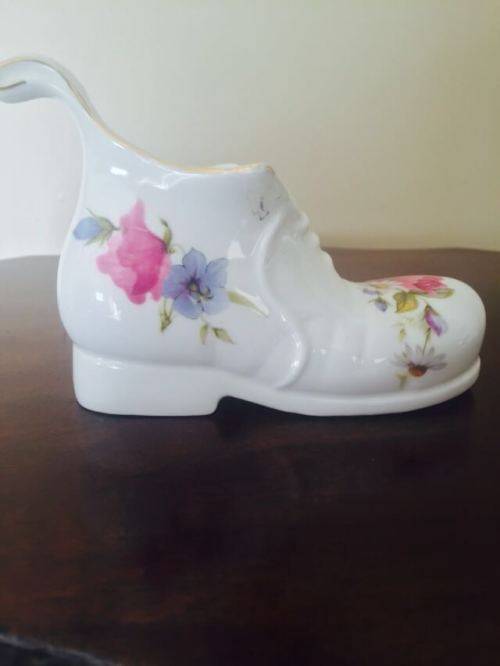 Beautiful LuPac Fine Bone China Boot Ornament