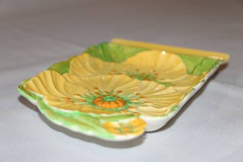 Vintage Carlton Ware Yellow "Buttercup" Cheese Dish #1531