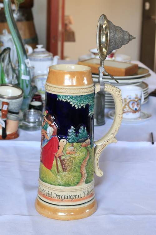 Large 1,5ltr Decorated Beer Stein