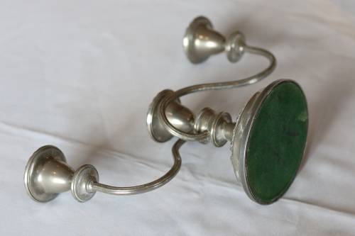 Vintage Plated Three Sconce Candelabra