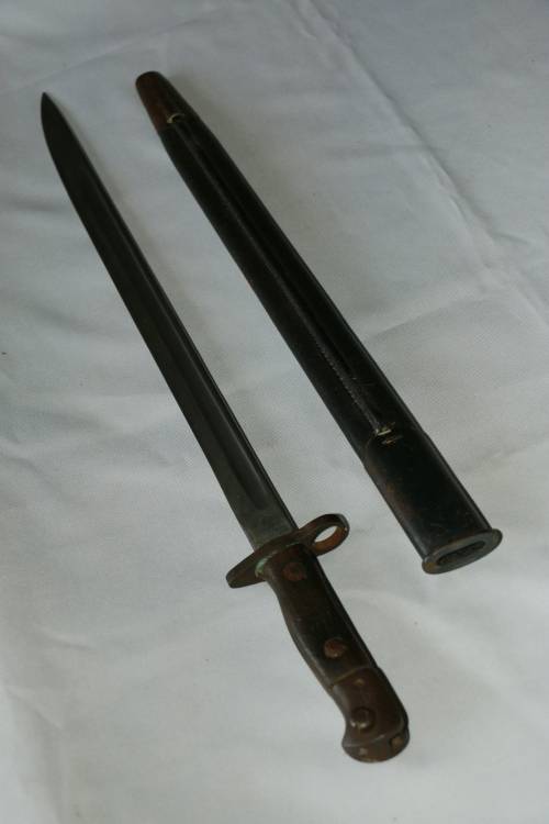 1907 British 303 WW1 Bayonet & Scabbard HORI
