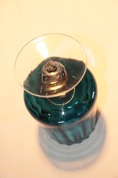 Vintage Blue Venetian Glass Goblet