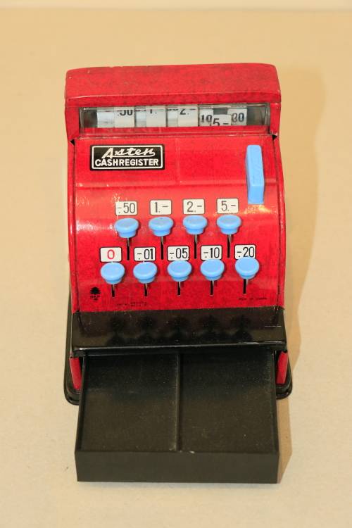 Vintage Mini Tin Cash Register - Aster
