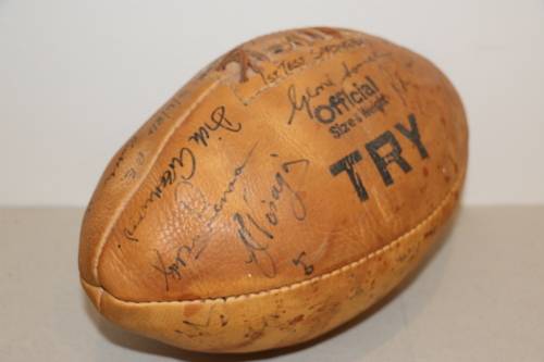 1984 Springbok vs England Test Signed Rugby Ball