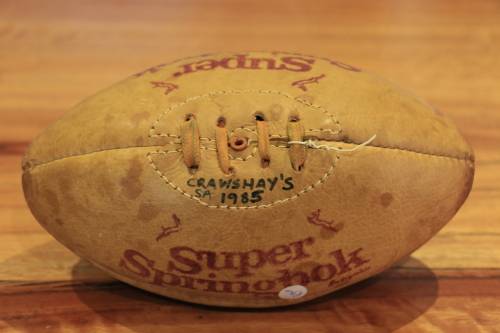 Super Springbok Signed Mini (Size 3) Rugby Ball - 1985 Crawshay's vs SA