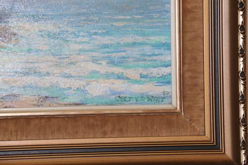 Beautiful "Gert van der Walt" Framed Oil on Board - Seascape
