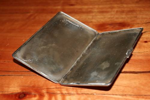 Vintage Cigarette Case - "The Kruger Statue" - Mayell England