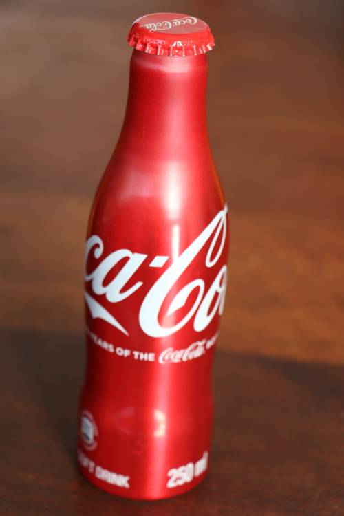 Limited Edition Coca-Cola "100 Years of Coca-Cola" Aluminium bottle 250ml - Empty