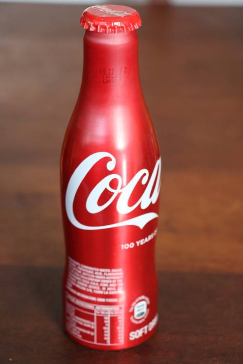 Limited Edition Coca-Cola "100 Years of Coca-Cola" Aluminium bottle 250ml - Empty