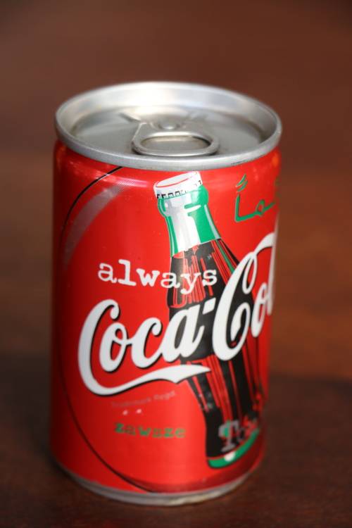 Limited Edition Coca-Cola "1996 Kuwait" Aluminium Can 150ml - Sealed, but contents not full.