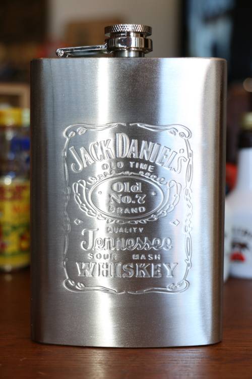 Jack Daniels Stainless Steel Hip Flask 9 oz
