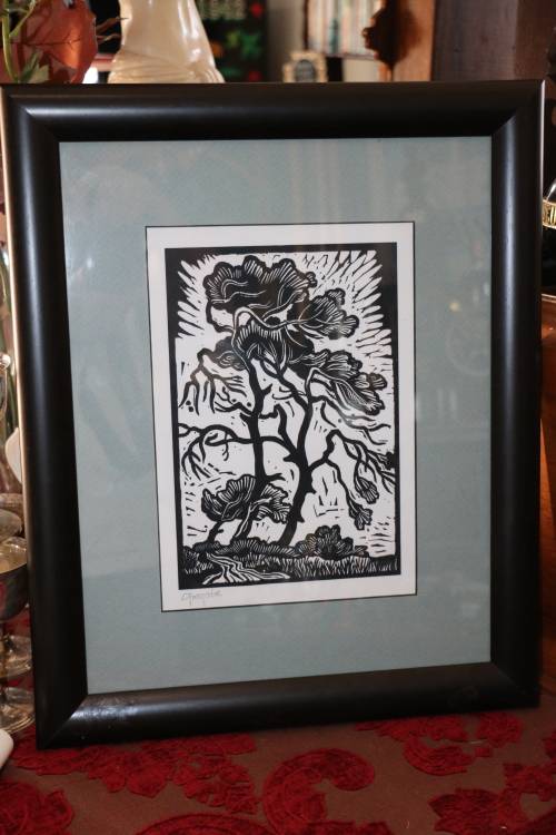 Beautiful Original Gregoire Boonzaier - Framed Linocut - 39 x 48 cm Frame Size