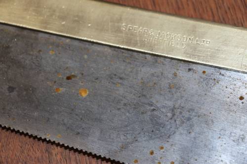 Vintage SPEAR & JACKSON Back Saw