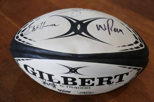 Beautiful Gilbert Rugby Ball Signed by some Springbok Rugby Greats