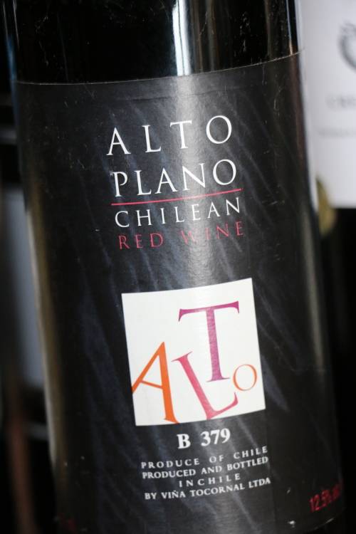 Beautiful Alto Plano Chilean Red Wine - 750 ml
