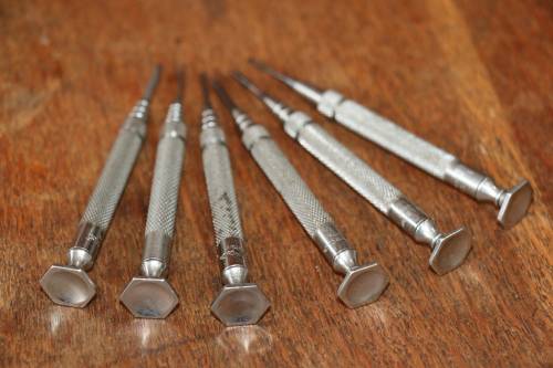 Beautiful Vintage STARRETT Set of Jewelers Screwdrivers