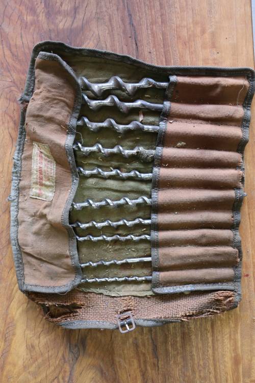 Beautiful Vintage Set of Augers Drill Bits