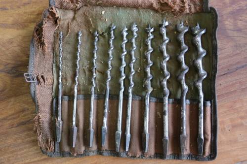 Beautiful Vintage Set of Augers Drill Bits