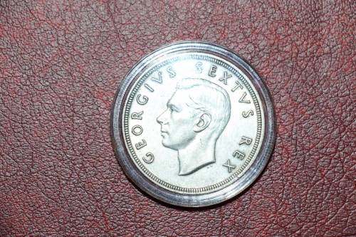 Beautiful 1952 Silver South Africa 5 Shillings / Crown (Encapsulated)