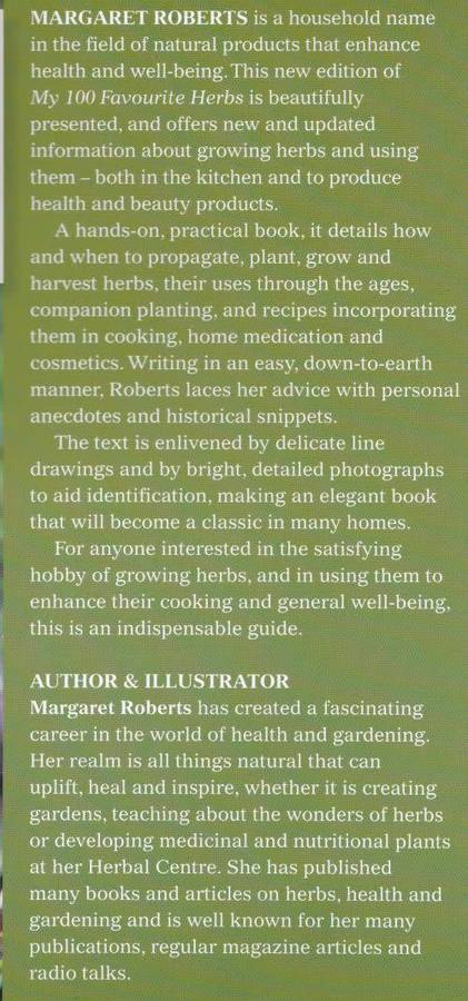 MY 100 FAVOURITE HERBS by Margaret Roberts