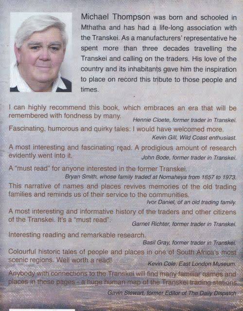 TRADERS AND TRADING STATIONS OF THE CENTRAL AND SOUTHERN TRANSKEI by Michael Charles Thompson