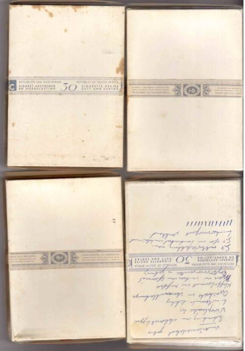 SOUTH AFRICA (14 Cigarette boxes)