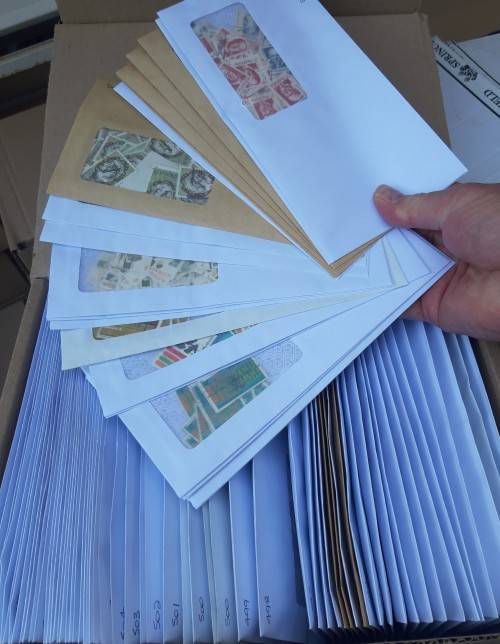 MASSIVE TRAILER LOT OF STAMPS